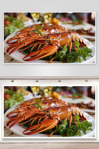 大龙虾海鲜美食摄影
