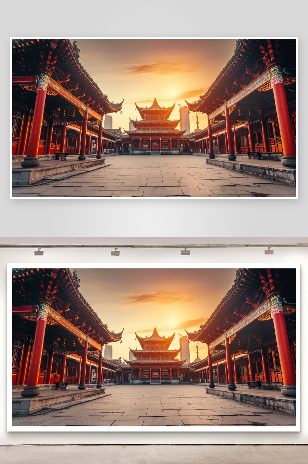 中式建筑古代建筑的照片素材