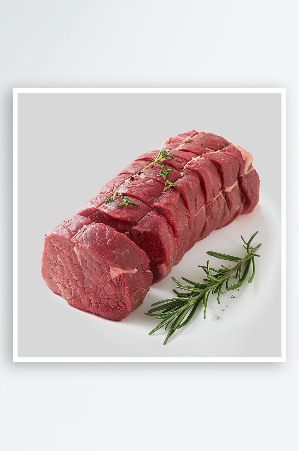 切好的牛肉的实拍图素材