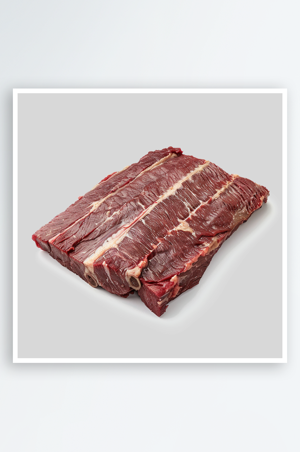切好的牛肉的实拍图素材