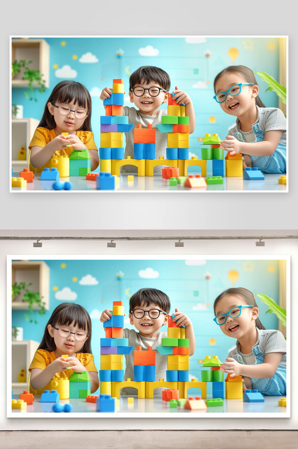 孩子们在玩耍的照片素材