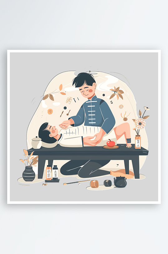 中医针灸的免抠元素