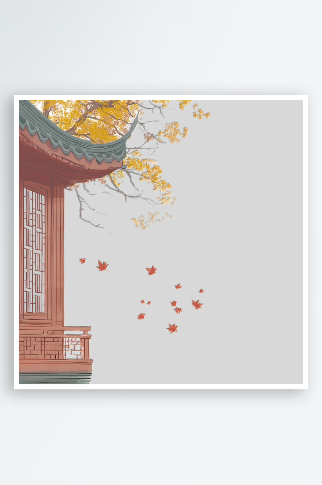 中国风建筑的免抠元素素材