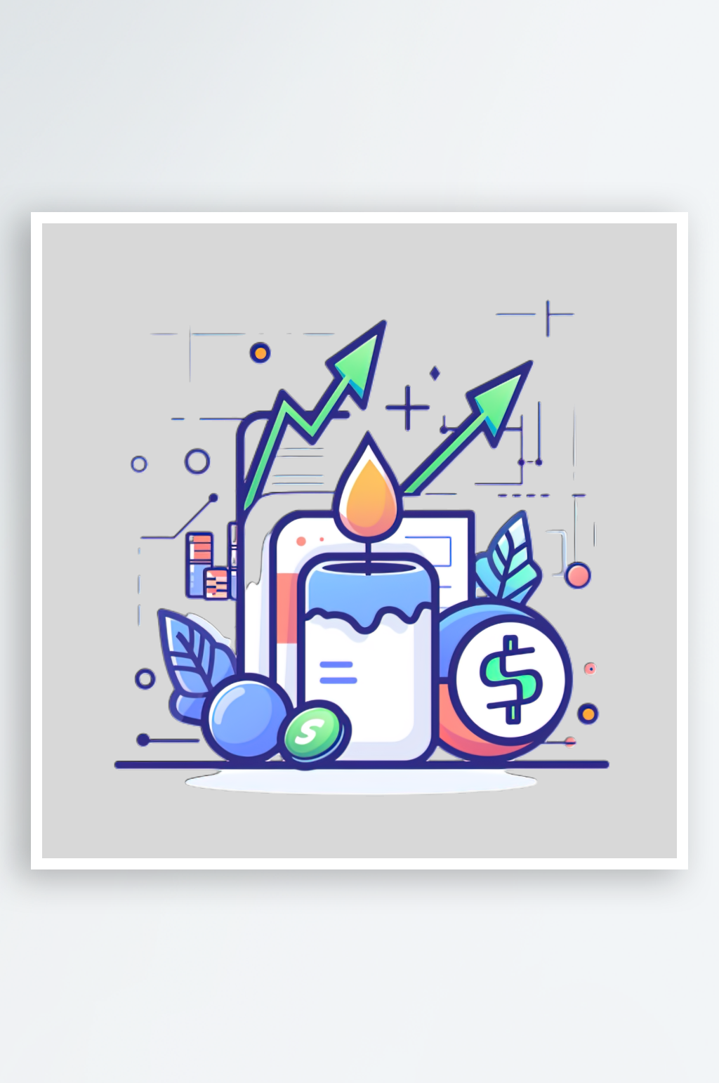 金融行业的免抠元素素材