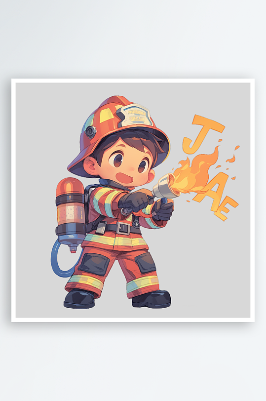 消防员的免抠元素-众图网