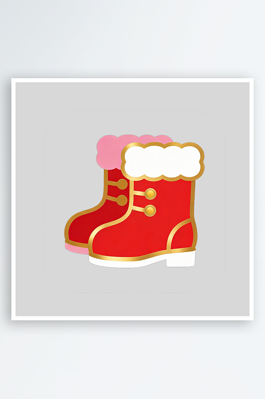 冬季服装棉鞋的免扣元素-众图网