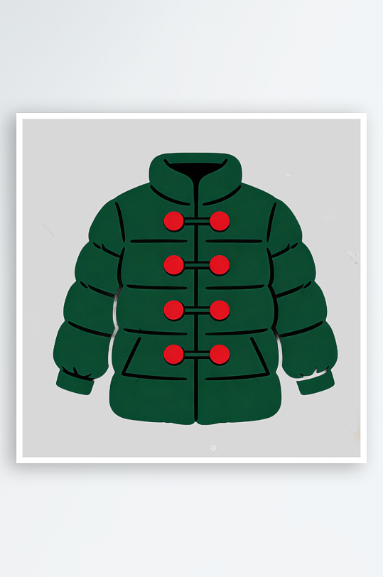 冬季服装围巾的免扣元素-众图网