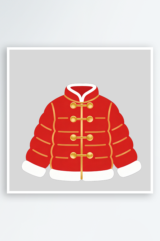 冬季服装围巾的免扣元素-众图网