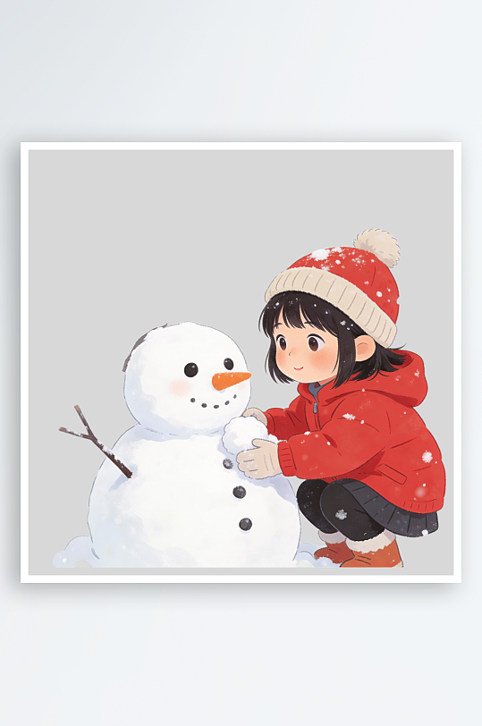 冬天雪人冰块的免扣元素-众图网