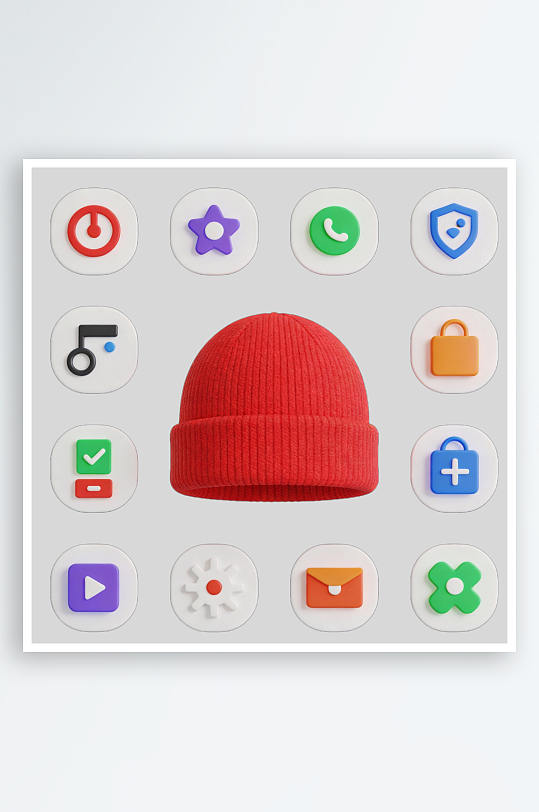 冬季服装冬的免扣元素-众图网