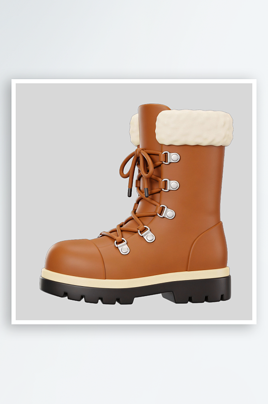 冬季服装靴子的免扣元素-众图网