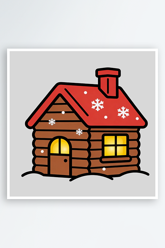 手绘房屋的免扣元素-众图网