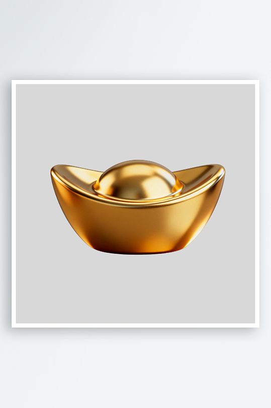 3D元宝的免扣元素-众图网