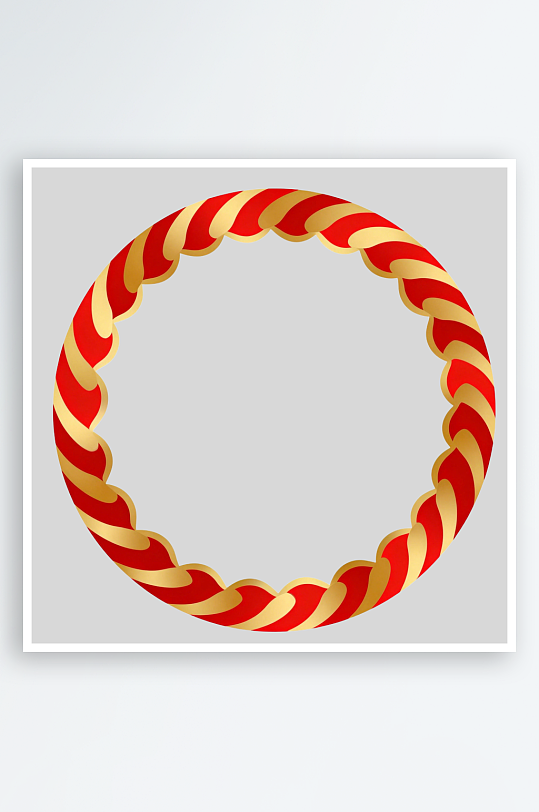 红色编制手环的免扣元素-众图网