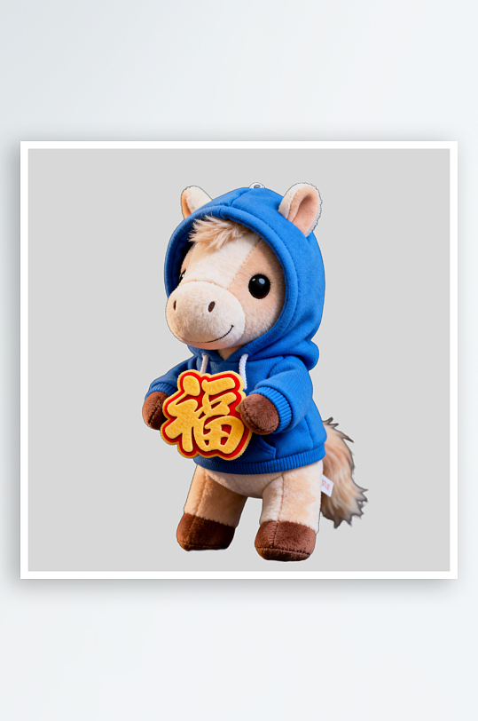 小马拿着福的免扣元素-众图网