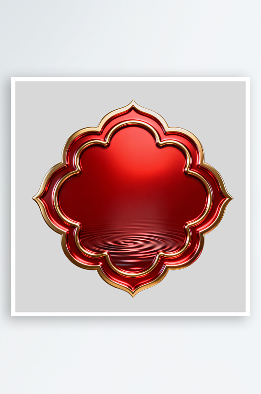 喜庆财神爷装饰边框的免扣元素-众图网