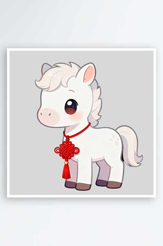 手绘马年的免扣元素-众图网