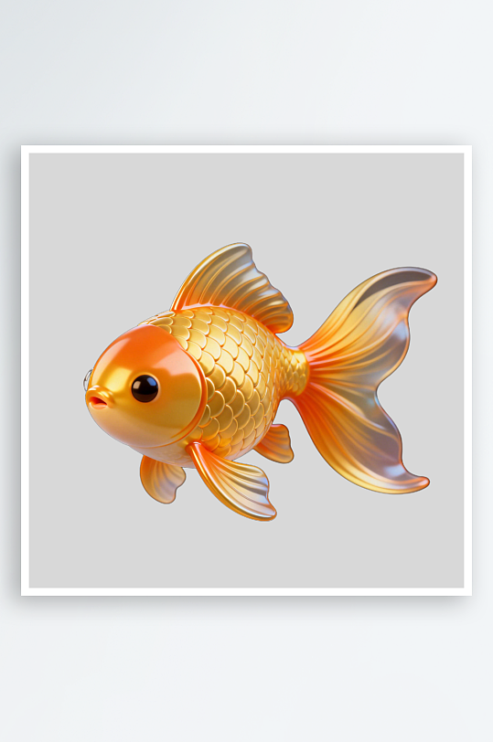 3D金鱼的免扣元素-众图网