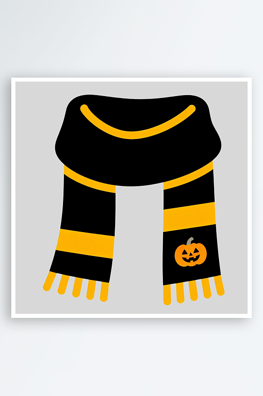 万圣节围巾的免扣元素-众图网