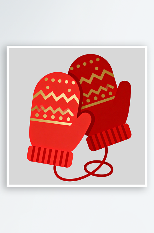 红色手套的免扣元素-众图网