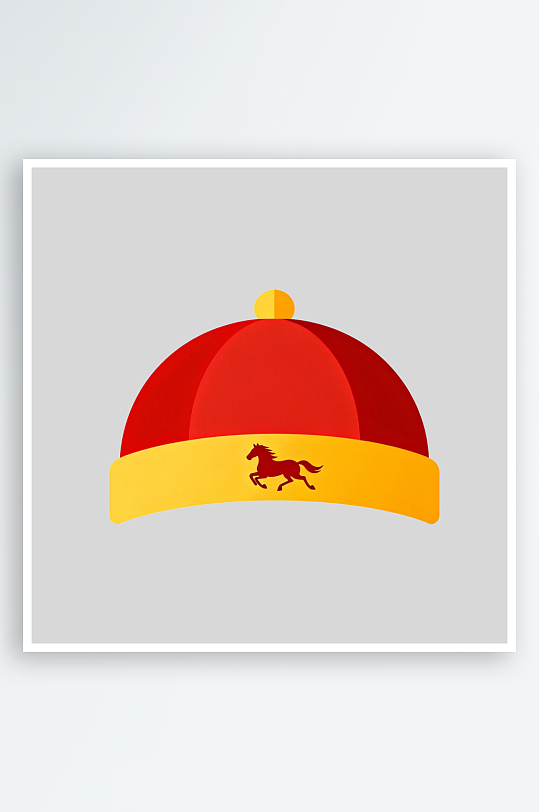 马年帽子的免扣元素-众图网