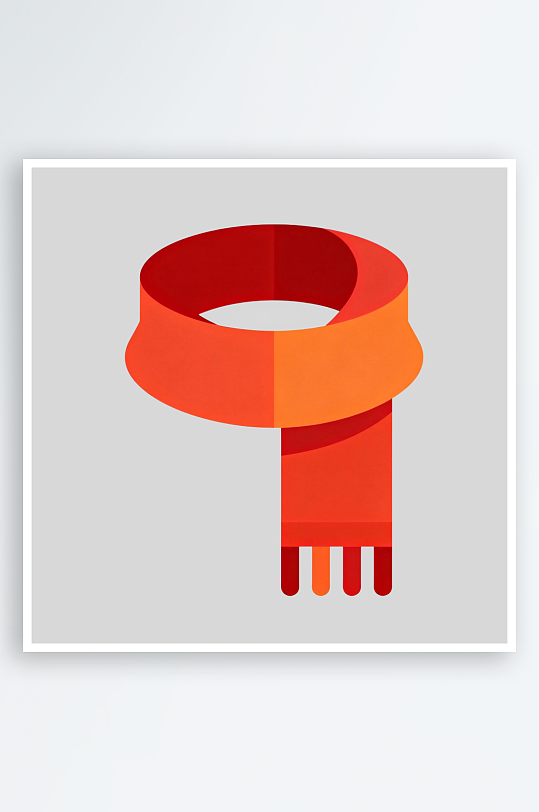 围巾插画的免扣元素-众图网