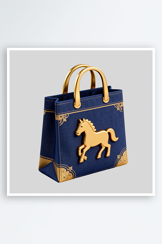 马年手提袋的免扣元素-众图网