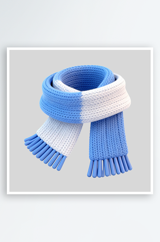 立体围巾的免扣元素-众图网