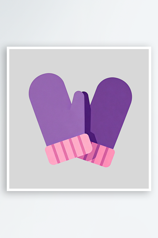 手套简笔画的免扣元素-众图网