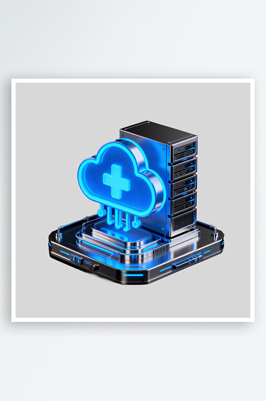 3D科技风图标免扣元素-众图网