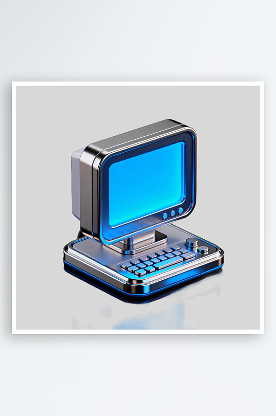 3D科技风图标元素大脑-众图网