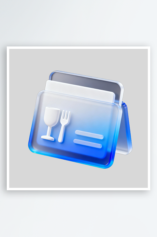 3D科技风图标元素磨砂-众图网