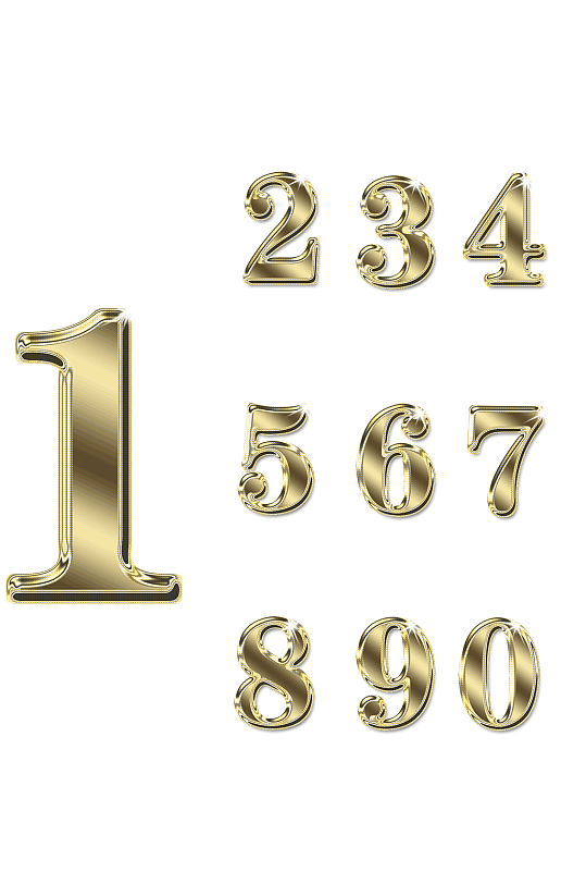 糖果数字艺术字体素材