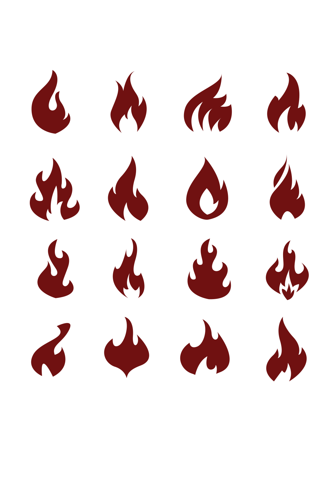 火焰图标矢量素材元素