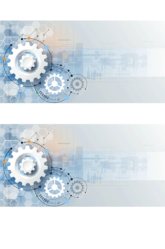 几何渐变商务金融机器背景-众图网