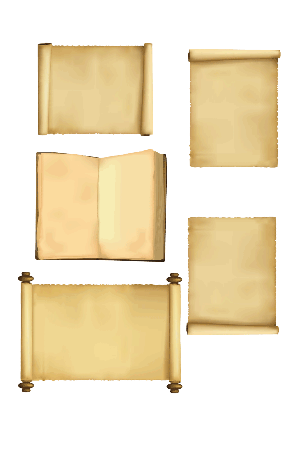 画卷卷轴矢量素材