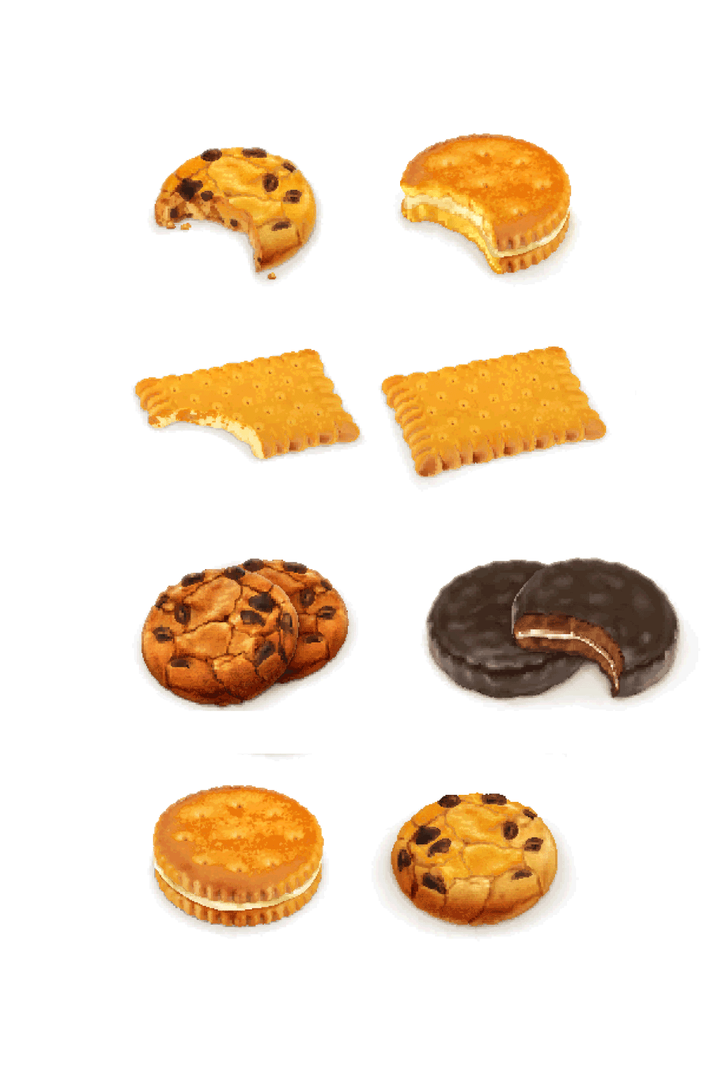 各种饼干矢量素材素材