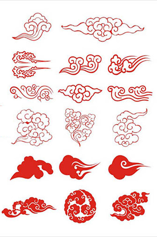 中国风矢量祥云图片-众图网