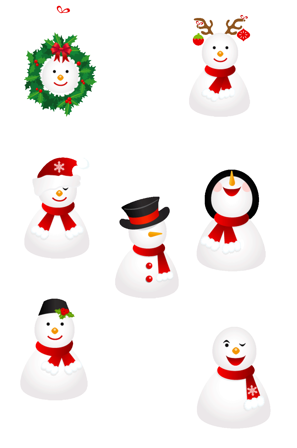 雪人PNG图标素材素材