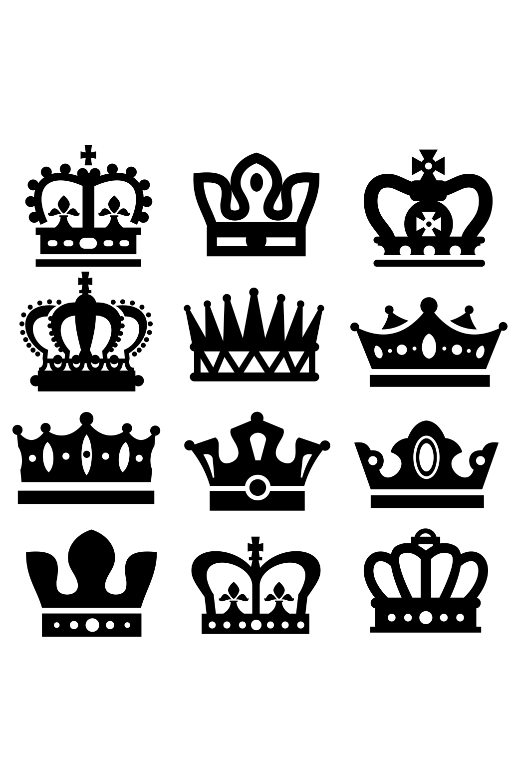 大气皇冠剪影矢量素材