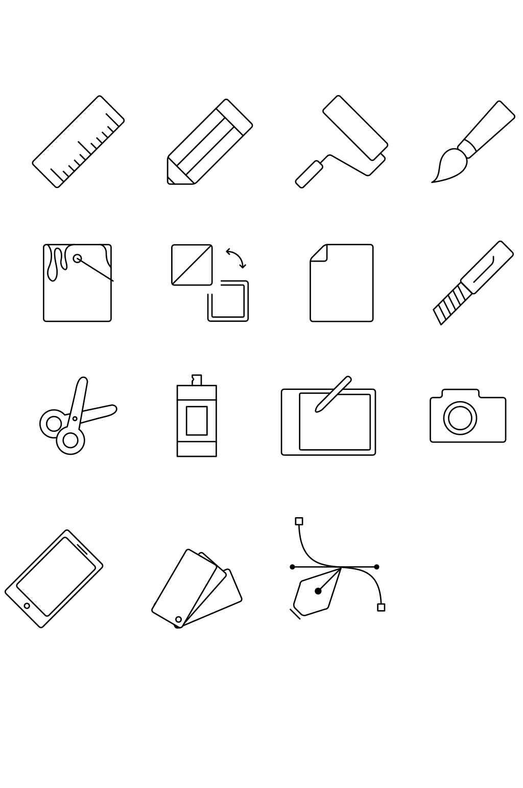 设计装修相关矢量图标素材