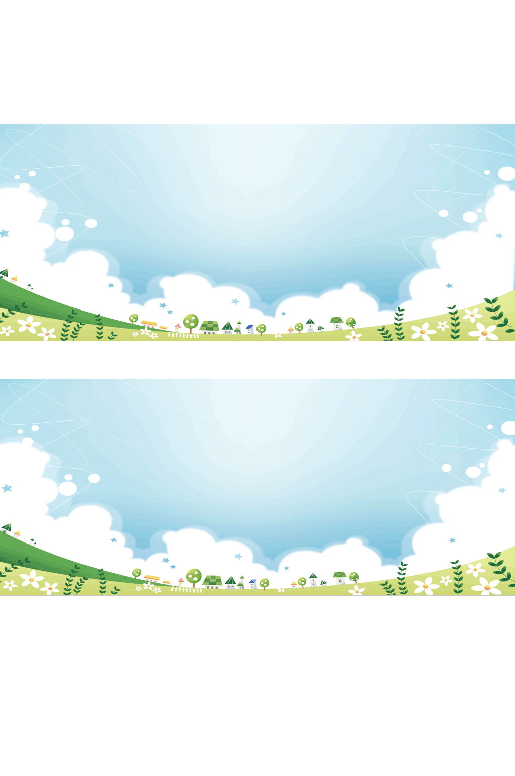 蓝色儿童节海报背景素材