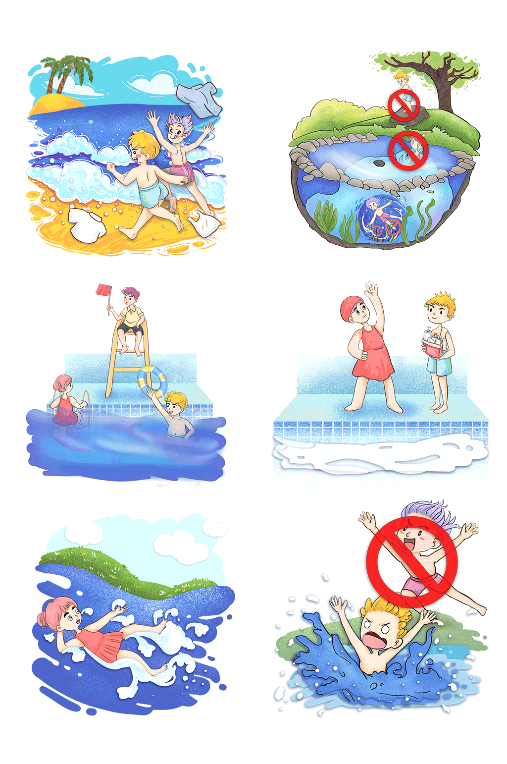 防溺水儿童小学生安全宣传素材