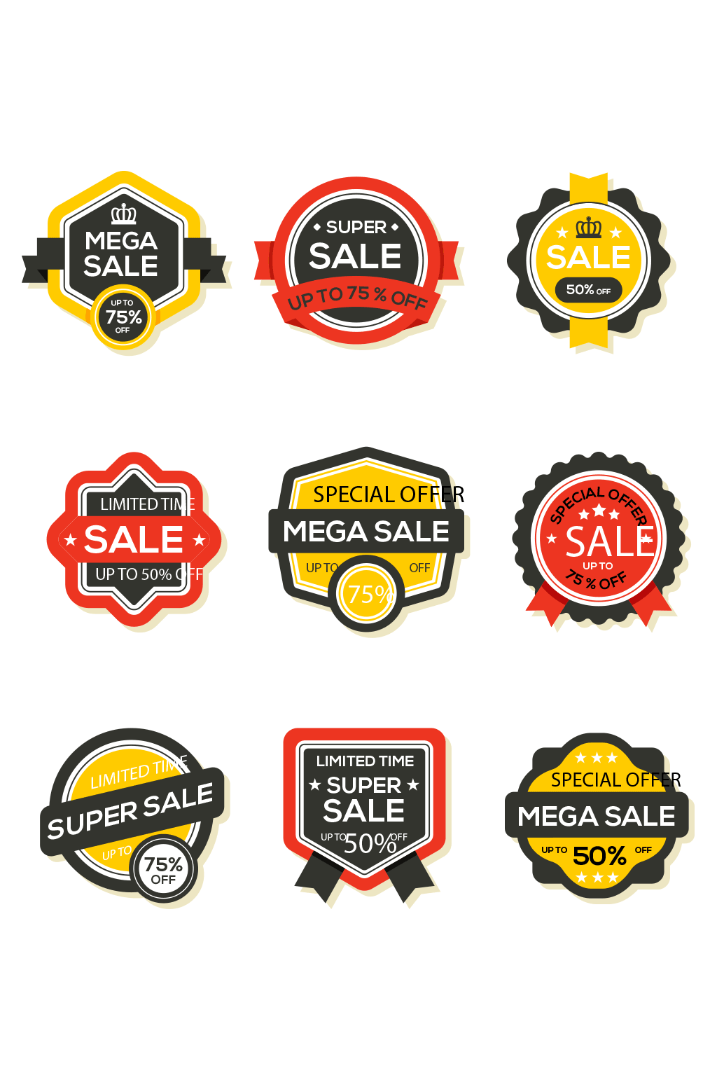 精致促销标签素材 设计元素素材下载 众图网