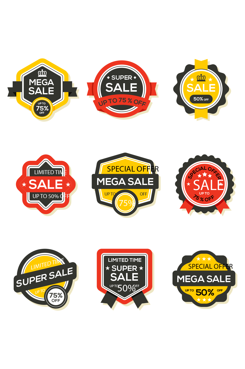 精致促销标签素材 设计元素素材下载 众图网