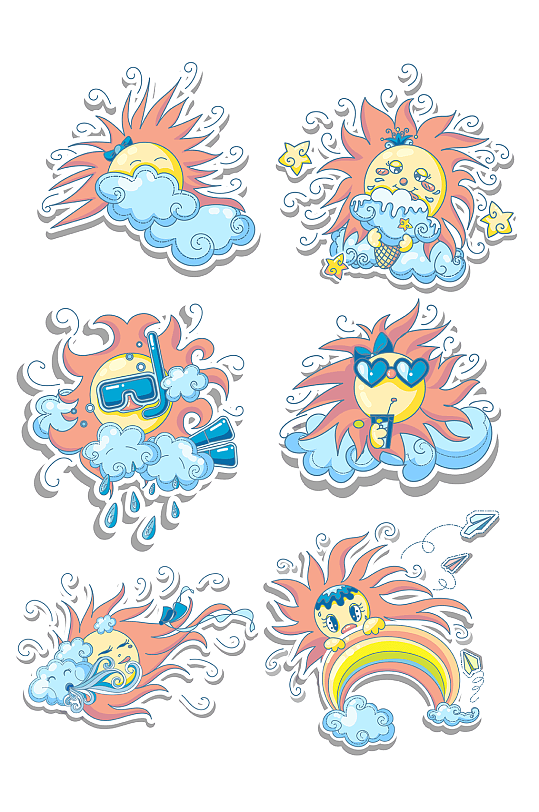 夏日装饰图案-夏日装饰图案素材-夏日装饰图案模板下载-众图网