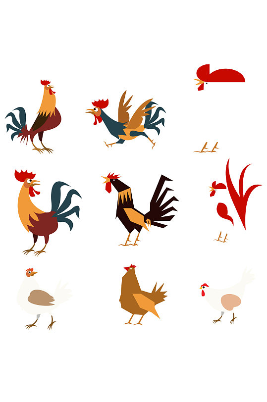 ai矢量母鸡图片-ai矢量母鸡素材下载-众图网