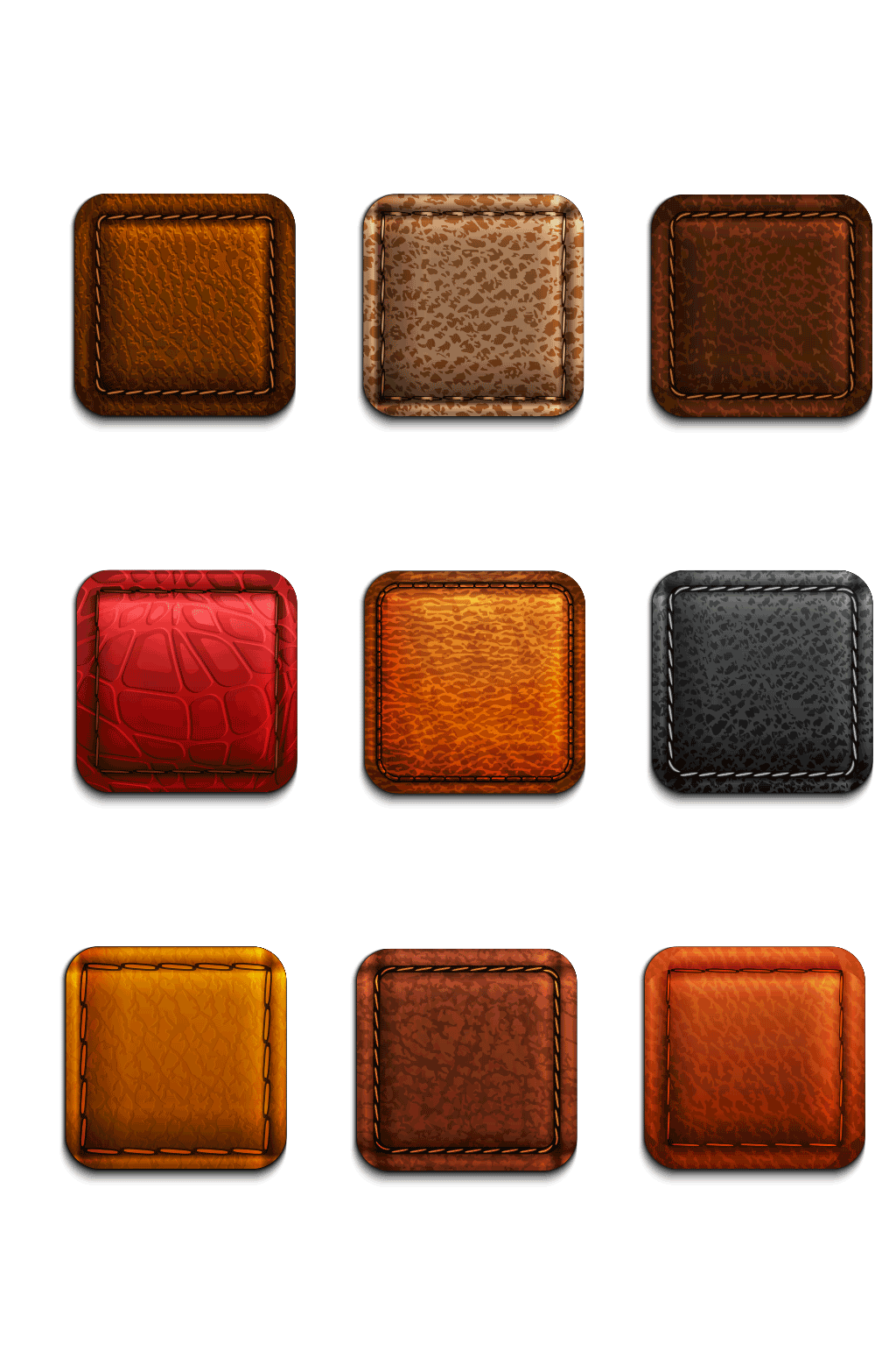 皮质材质图标矢量素材模板下载-编号393127-众图网