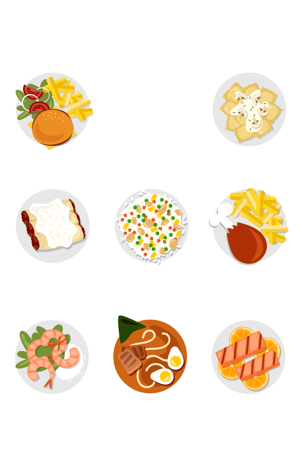 美味菜肴矢量素材素材