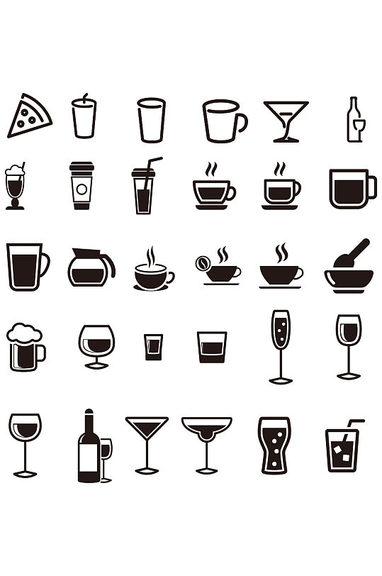 饮料杯子咖啡图标-众图网